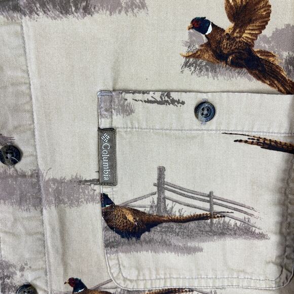 Columbia‎ Shirt Mens L Pheasant Hunting Ranch Western Homestead River Lodge - Picture 5 of 10
